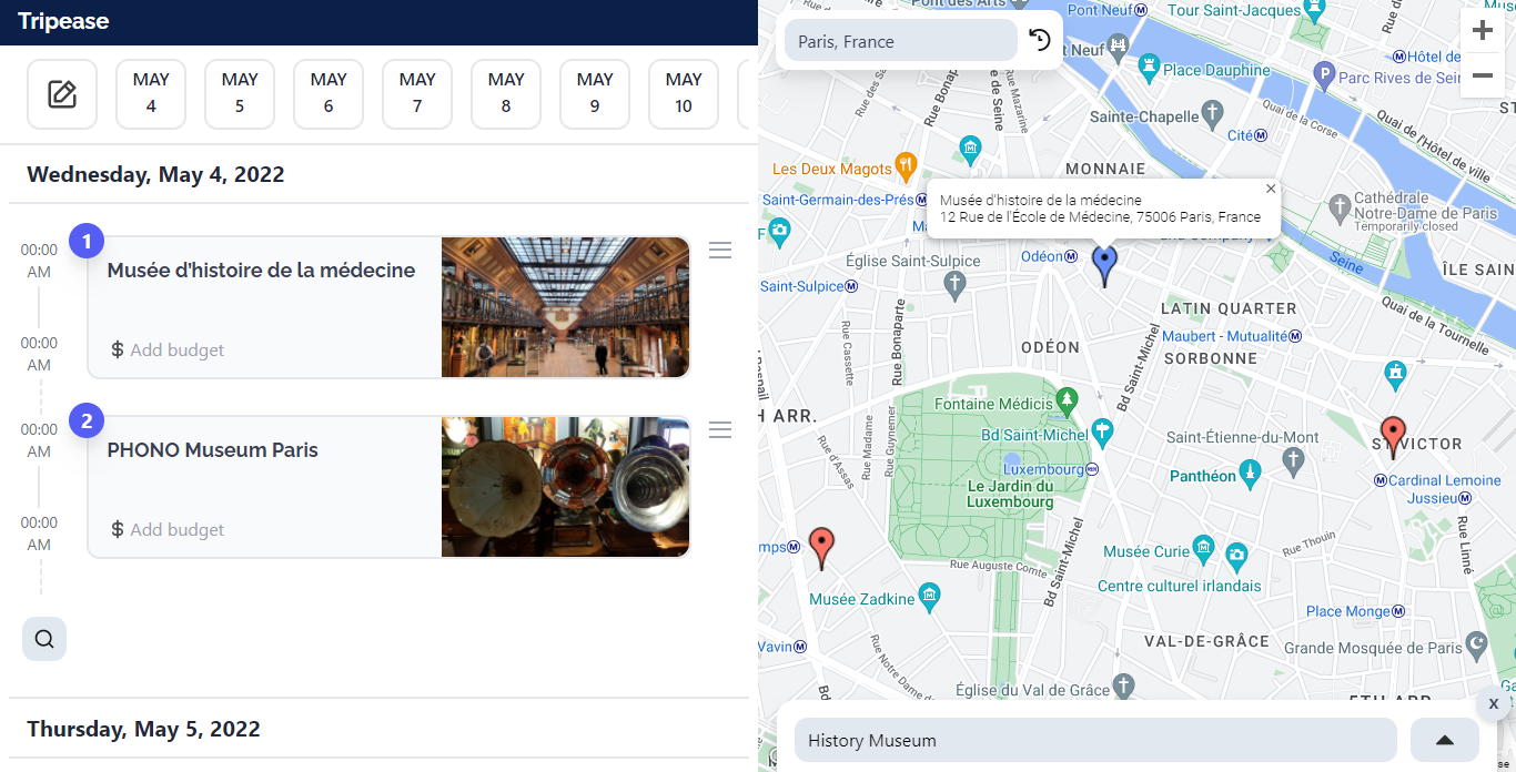 Itinerary Planner